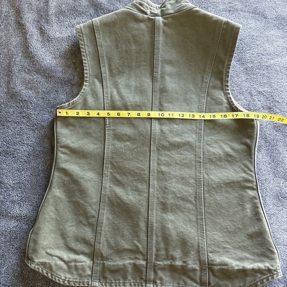 Carhartt Lined Vest Olive/Army Green, Woman’s Size M - Picture 6 of 7